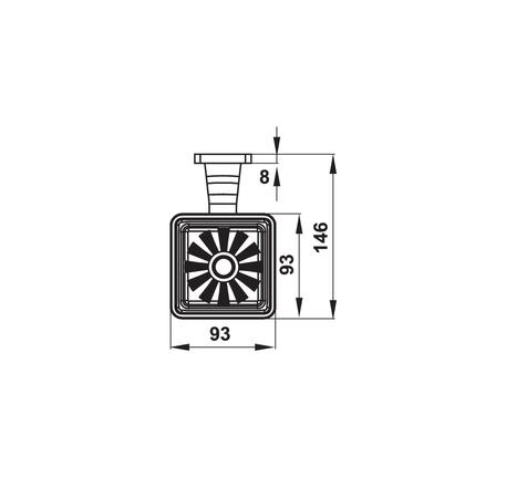 Giá treo cọ vệ sinh Fortune Hafele 580.41.450